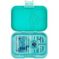Yumbox Matboks m. 4 rom - Bento Panino - 757 ml - Tropical Aqua - - OneSize - Matboks