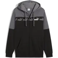 Puma Around The Block Full-Zip Hoodie Men, Clothing, Cool Dark Gray, S