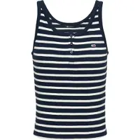 Tommy Hilfiger Button Ermeløs T-skjorte
