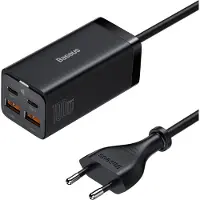 Baseus GaN3 Pro CCGP000101 bordlader 100W 2x USB-C 2x USB-A svart
