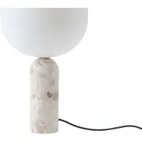 New Works Bordlampe Kizu Small, beige, marmor, E14