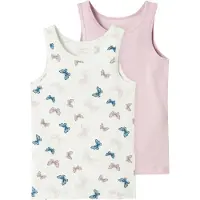 Name it Undertrøyer - Noos - 2-pack - NmfTank - Jet Stream - - 3 år (98) - Undertrøye