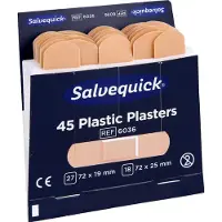 Cederroth Plaster Salvequick vandafvisende 6036, plast, pakke a 6 stk.