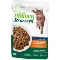 Trainer Natural Cat 16 + 6 / 9 + 3 gratis! 22 x 85 g / 12 x 85 g Natural Trainer-strimler i saus - 22 x 85 g Kalkun