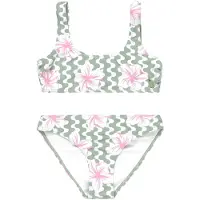 Roxy Party Waves Kids Bikini Set grønn