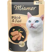 Miamor Pâté & Filet 10 x 85 g - med kylling