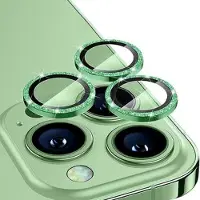 Mtp Products iPhone 16 Pro/16 Pro Max Hat Prince Glitter Kamera Linse Beskyttelse - Grønn