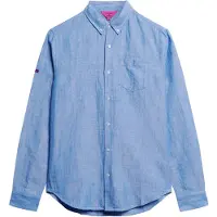 Superdry Studios Linen Bd Skjorte Med Lange Ermer
