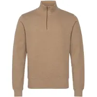 Gant for man. 2068028 Sacker Rib half-zip sweatshirt brown (4XL), Casual, Cotton, Long sleeve