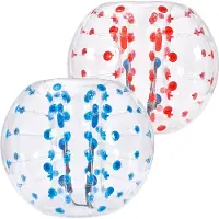 Vevor Oppblåsbare Bumper Balls 2-pakning, 5FT/1.5M Body Sumo Zorb-baller for tenåringer og voksne, 0.8mm tykke PVC menneskehamster-bobleballer for utendørs lagspill, Bumper Bopper-leker for hage, gård