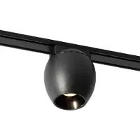 QAZQA Moderne sort spotlight for 1-fase skinnesystem 6W 3000K - Magnetic Zagaye