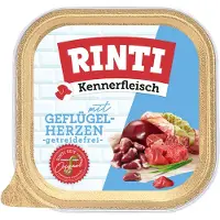 Rinti Økonomipakke med RINTI Kennerfleisch 18 x 300 g - Fjørfehjerter
