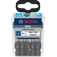 Bosch Accesorios Pro Impact Ph2 Kryssformet Skrutrekkerbits 55 Mm 15 Enheter