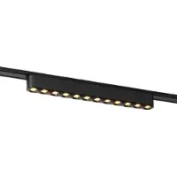 QAZQA Moderne sort taklampe for skinnesystem 1-fase 12W 3000K - Magnetic Puntua