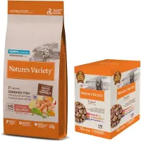 Nature’s Variety Nature's Variety Original No Grain Junior Laks - 2 x 12 kg