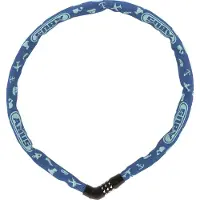 ABUS KæDelås - 4804C Symboler - 75 cm - Blå - - OneSize - Sikkerhetsutstyr