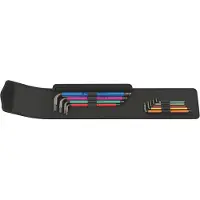 Wera 05022639001, L-formet hex-nøkkelsett, Imperisk, 9 stykker, 255 mm, 110 mm, 40 mm