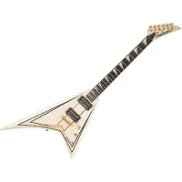Jackson Pro Series Rhoads RRT-3 Ebony Fingerboard Ivory with Black Pinstripes