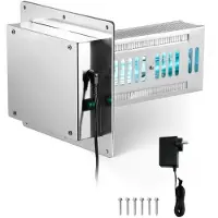 Vevor HVAC luftrenser for hele huset, 18W 9 tommer, lys i kanal for AC (klimaanlegg) kanal, luftskrubber med 2 pærer, PCO-teknologi HVAC-lys med strømledning for AC-systemer