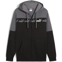 Puma Around The Block Full-Zip Hoodie Men, Clothing, Cool Dark Gray, L