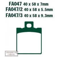 EBC Brakes Fa Series Organic Fa047/3 Bremseklosser