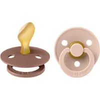 BIBS Colour Smokker - 2-pack - Str. 2 - Anatomisk - Blush/Woodch - - 6-18 md - Smokk