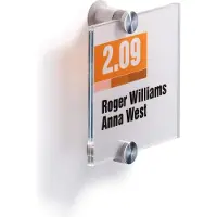 Durable 482019, Skiltholder, Gjennomsiktig, 105 mm, 105 mm