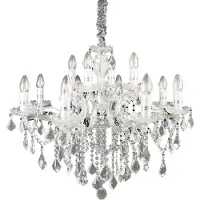 Ideal Lux lysekrone Florian kromfarget, krystall, 12flg.