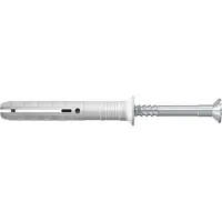 Fischer 50347, Skrue- og veggpluggsett, Murstein, Betong, Nylon, Sinkbelagt stål, Pozidriv, PZ3