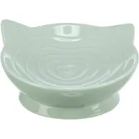 Aptel Viviana forhøyet skål til katt, keramikk, salvie, 0,15 l / 14 cm