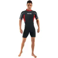 Seac Sub Våtdrakt - Relax Shorty Man 2,2 mm - Svart/Rød - - M - Medium - Våtdrakt