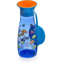 Wow Gear Drikkeflaske - Mini - 350 ml - Blå m. Biler - - OneSize - Drikkeflaske