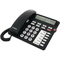 Tiptel Ergophone 1300, telefon med store knapper, svart