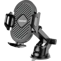 Dudao F2S Upgrade sammenfoldelig sugekops telefonholder Sort