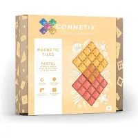 Connetix Pastel Lemon & Peach Base Plate Byggespill 2 Stykker