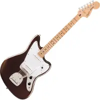 Squier Affinity Series Jaguar Lønn Gripebrett Hvitt Plekterbrett Mystic Metallic Brown