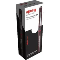 Rotring 1904756, uttrekkbar gelpenn, svart, burgunder, 0,5 mm