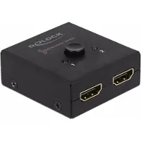 DeLOCK HDMI 2 - 1 bidirectional 4K 60 Hz compact