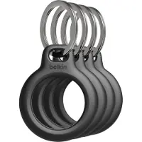 Belkin Secure Holder with Keyring - Black (4-Pack)