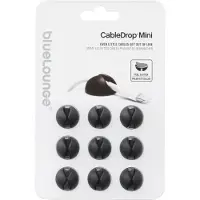 Bluelounge Design CableDrop mini - Black - 9-pack