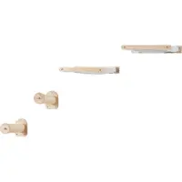 Vevor Veggmonterte Kattehyller, Vegghyller og Sittepinner for Katt med Hoppestolper og Hengekøyer, Kattemøbelsett opptil 18 kg, Avtakbar og vaskbar korallfleece for å sove, leke, klatre, Sett med 4