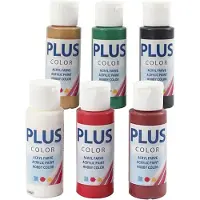 Adlibris Plus Color Hobbymaling, julefarger, 6x60 ml/ 1 pk.