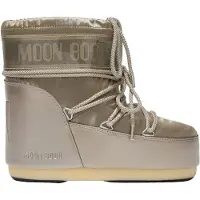 Moon boot for woman. 80D1409350 Icon Low Glance Bronze Boots (42/44), Flat, None, Casual, Snow