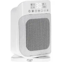 Adler varmestråler med fjernkontroll AD 7727 keramikk, 1500 W, effektnivå nummer 2, egnet for rom opptil 15 m², hvit (AD 7727)