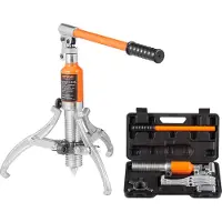 Vevor hydraulisk giravtrekker, 5 tonns maks kapasitet hjullager trekkeseparator, 2 eller 3 kjever avtrekker, vertikalt og horisontalt, 8" kjeve hydraulisk avtrekker med koffert for trekkende nav