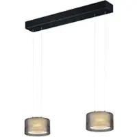 BANKAMP Grand Groove LED-pendel med to lys, versjon med to lys