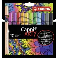 Stabilo Tusjer - Cappi Arty - 12 stk. - Flerfarget - - OneSize - Tusj