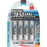 Ansmann Digital - Batteri 4 x AA type - NiMH - (oppladbart) - 2850 mAh