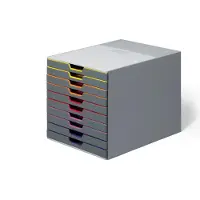 Durable VARICOLOR 10 - Skuffskap - 10 skuffer - for ANSI A (Letter) (216 x 279 mm), A4 (210 x 297 mm), C4 (229 x 324 mm), Folio (216 x 330 mm)