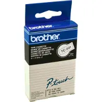 Brother - Svart - hvit - Rull (1,2 cm) 1 rull(er) merkelapper - for P-Touch PT-15, PT-20, PT-6